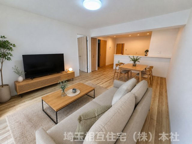 ※この画像は実際の室内写真にインテリアをCGで合成したものです。実際の物件に家具は配置されておりません。