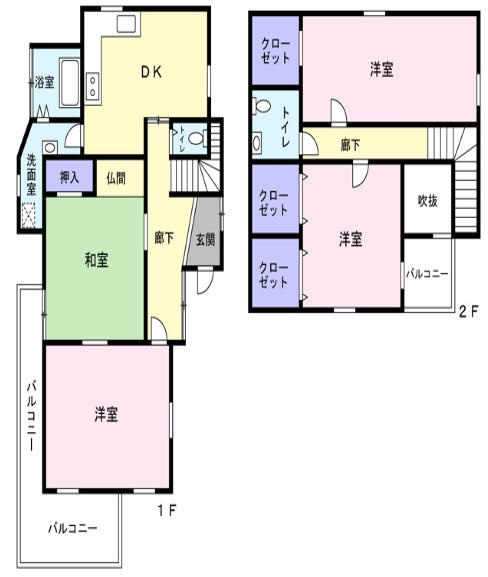 【横浜市西区西戸部町1丁目 中古戸建の間取り】