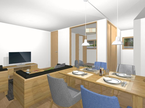 【社ノ木一丁目の完成予想図】