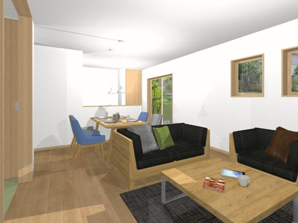 【社ノ木一丁目の完成予想図】