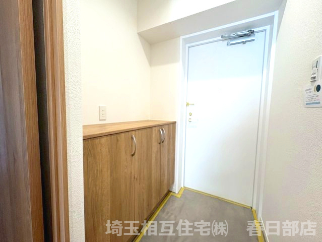 シューズボックス設置で玄関をスッキリと保てます。