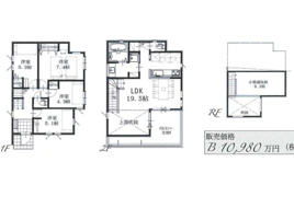 武蔵野市吉祥寺北町2丁目 中央線 吉祥寺駅 新築戸建の間取り