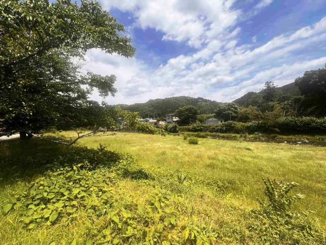 敷地横に川があり、きれいな風景が広がります