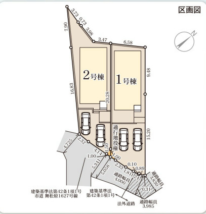 区画図です。1号棟