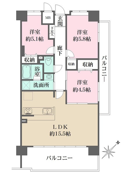間取り：334000268032