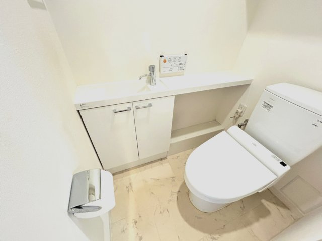 トイレカウンター付きのトイレです