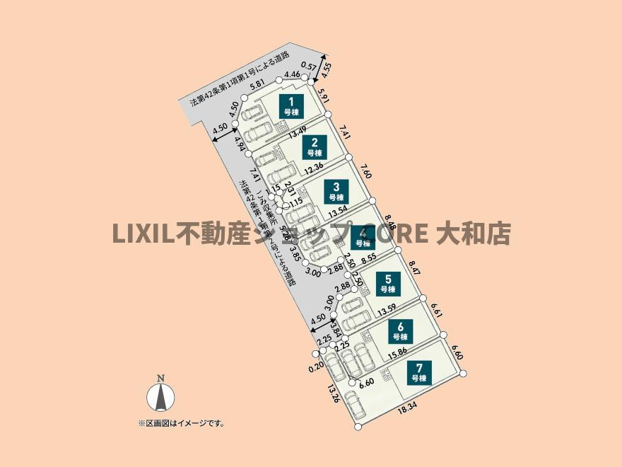 6号棟の区画図になります。