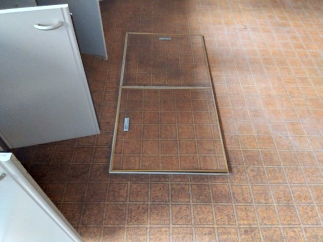 床下収納があります。日用品のストック収納に活躍しそうです。