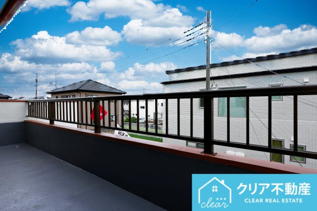 広々としたスカイバルコニーは洗濯もたっぷり干せてよく乾きます！