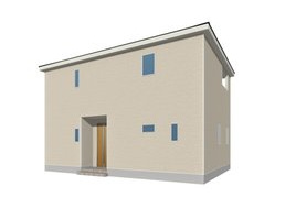 宇部市大字際波の新築戸建ての外観