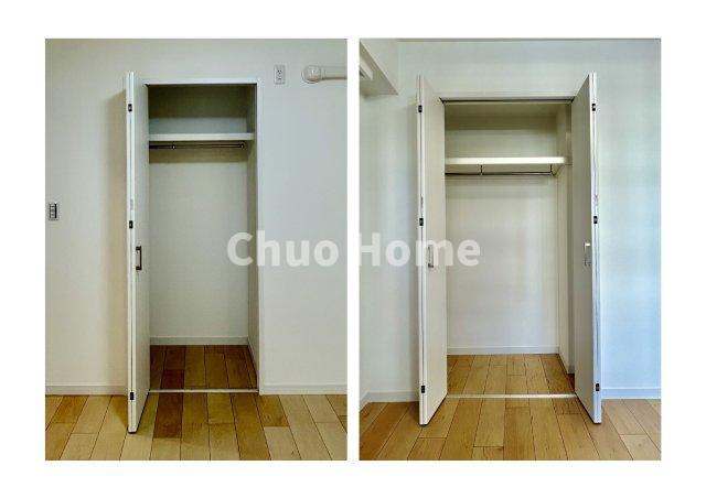 居室にはクローゼットを完備し、自由度の高い家具の配置が叶うシンプルな空間です。お子様の成長と必要になる子供部屋を与えるにはぴったりの間取りですね。