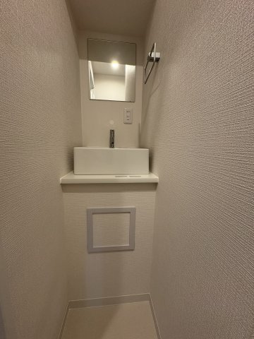 コンパクトな洗面台です。