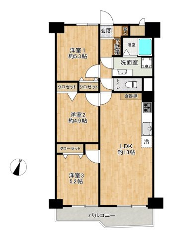 形状等が現況と異なる場合は現況を優先します。