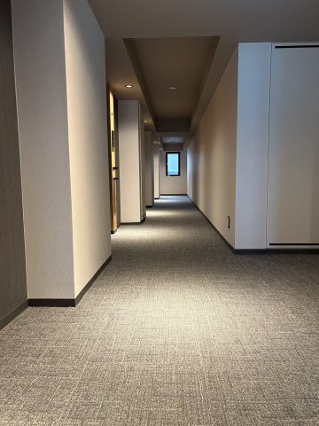 【共用部　内廊下】　ホテルライクな内廊下設計の為、雨にも濡れずにお部屋に入れます。