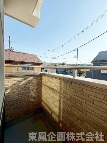 陽当たり良好のバルコニー。