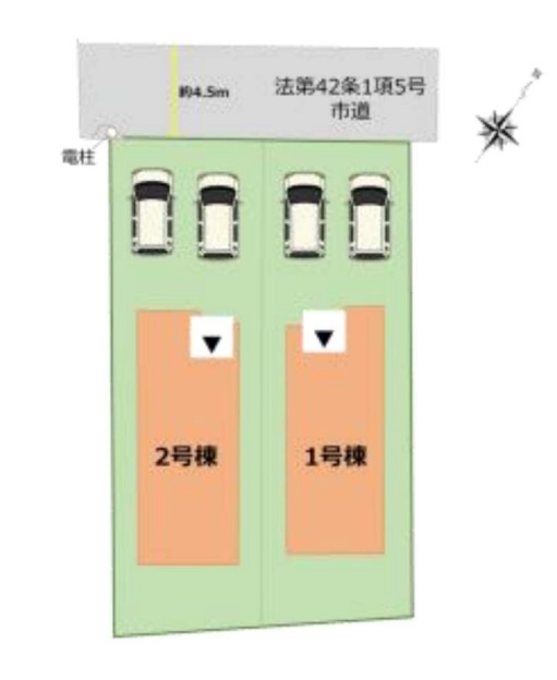 区画図です。1号棟