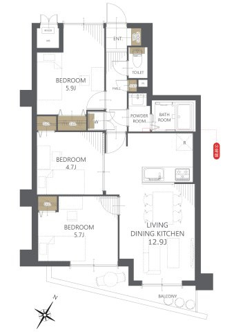 間取り：313004609062