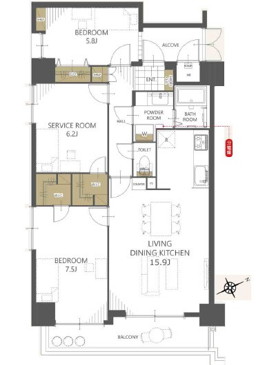 間取り：334000235721