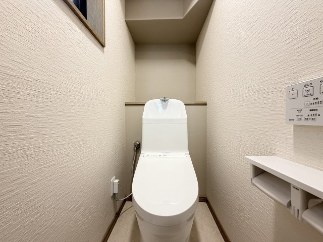 温水洗浄便座　1F2Fともに新規交換済みで快適です。