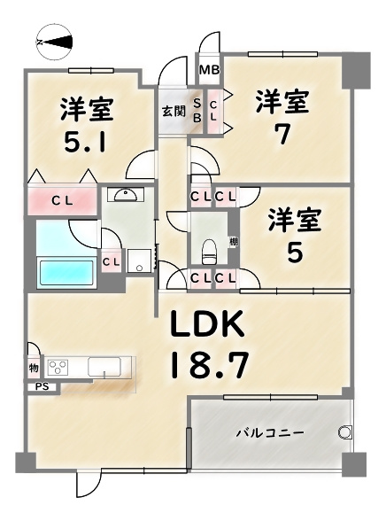 間取り：326000223352