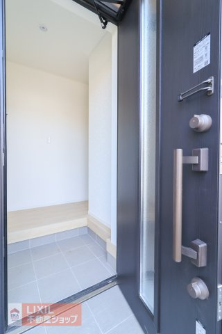 【防犯設備】現地完成写真。2重で安心のダブルロック。