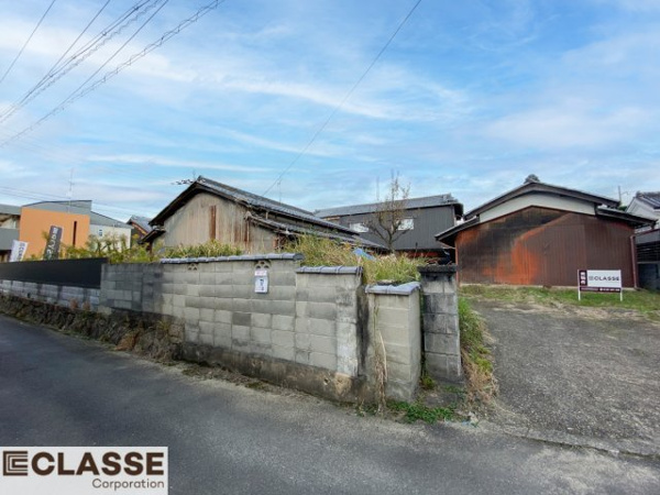 【京田辺市東古森　売土地の前面道路含む現地写真】