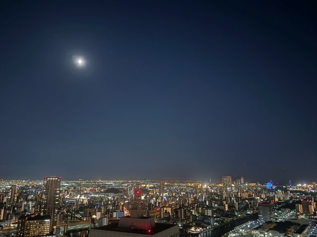 【物件からの眺望】46階からの夜景です。大阪市内を見渡せます。