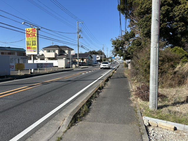 土浦市荒川沖西2丁目　売地　前面道路