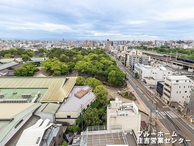 バルコニーからの眺望！住吉大社が一望できます！