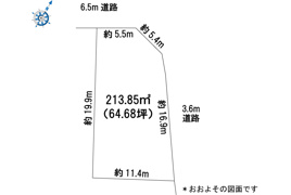 下新川郡入善町入膳(12区)の区画図