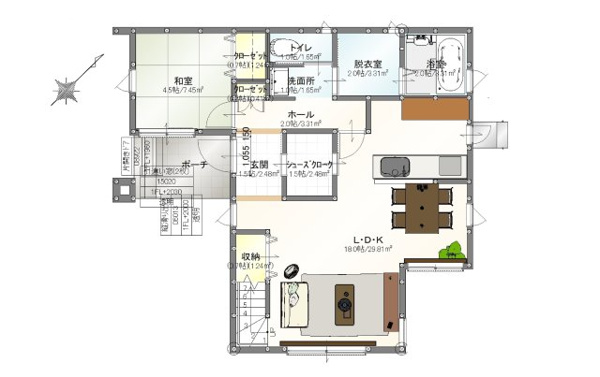 【浅川日の峯二丁目（3期）の間取り】