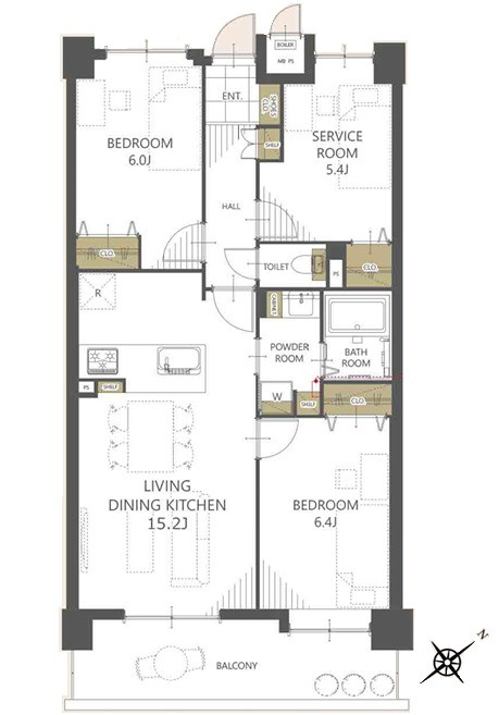 間取り：334000231884