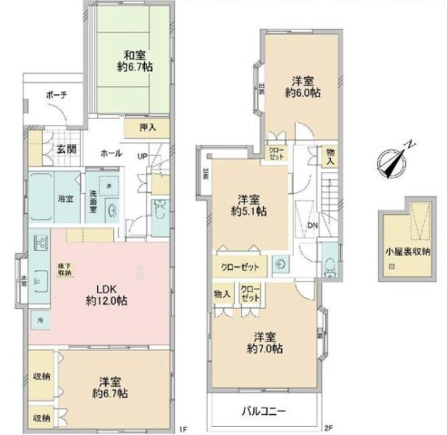 5LDKは、リビングダイニングキッチンと5つの居室がある間取りで、大家族や二世帯住宅に最適です。広々としたリビングで家族団らんを楽しみ、個室でプライベートな時間も確保でき、快適な生活を実現できますよ。