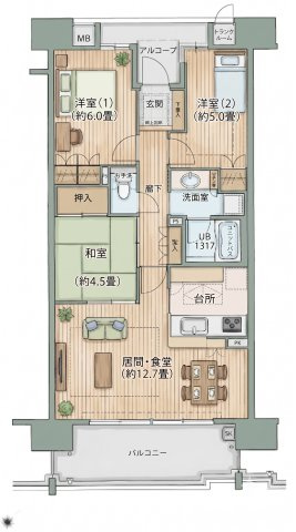 間取り：323000510091
