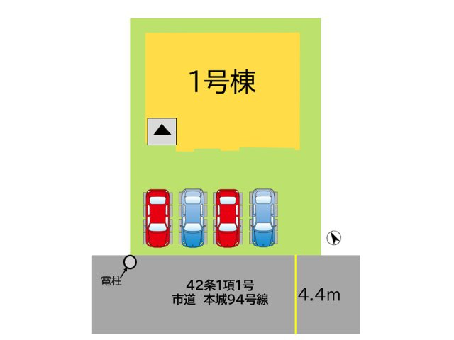 1区画の販売です。駐車は4台可能。不明点はお気軽にお問い合わせください。
