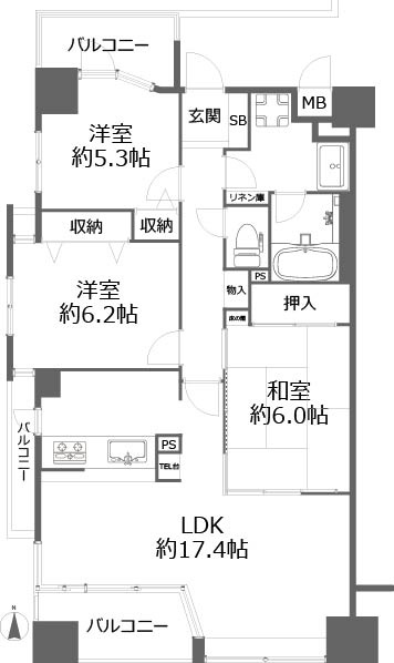 間取り：323000524315