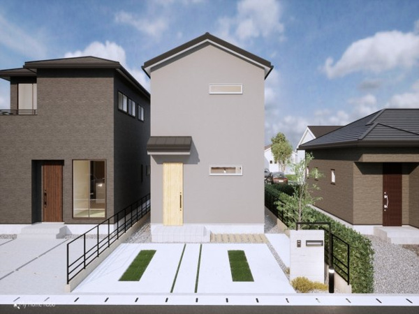 【城陽市寺田尼塚　32号地　売土地　建築条件付きの外観パース】