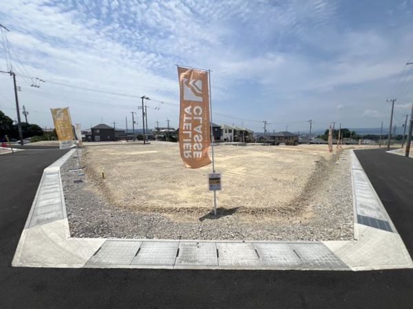 【城陽市寺田尼塚　34号地　売土地　建築条件付きの前面道路含む現地写真】