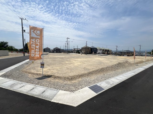 【城陽市寺田尼塚　34号地　売土地　建築条件付きの前面道路含む現地写真】
