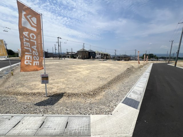 【城陽市寺田尼塚　34号地　売土地　建築条件付きの前面道路含む現地写真】