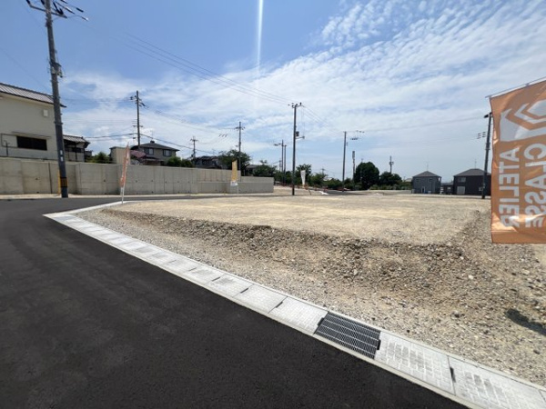 【城陽市寺田尼塚　34号地　売土地　建築条件付きの前面道路含む現地写真】
