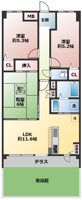 間取り：328000595093