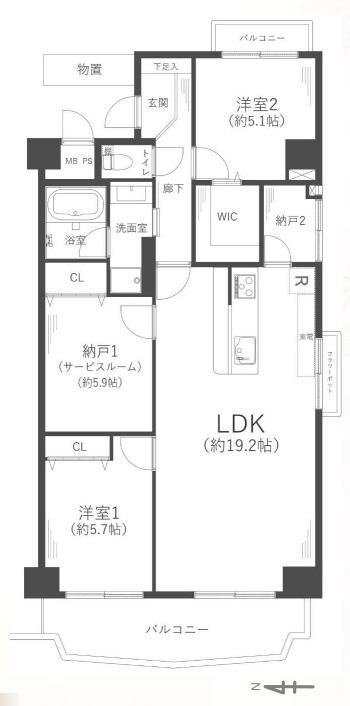 間取り：328000633393