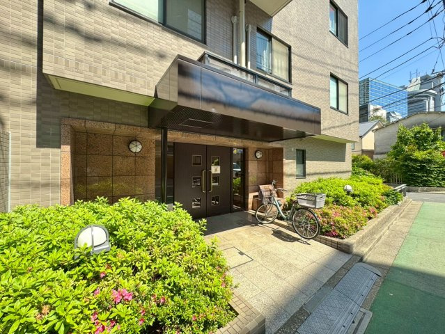 植栽のあるアプローチが心地いい。帰宅前に気持ちを整えてくれる入口です。