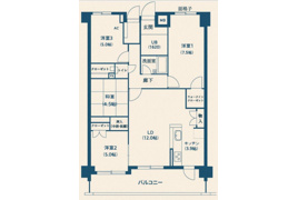 アーバンパレス春日原ソレイユの間取り