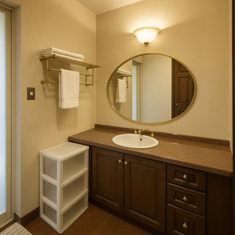 広い洗面スペース