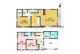 中野区鷺宮4丁目 新築一戸建 西武新宿線 鷺ノ宮の間取り