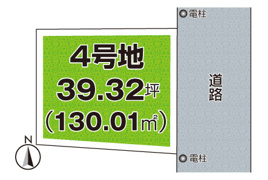 柏原市田辺 売土地の間取り