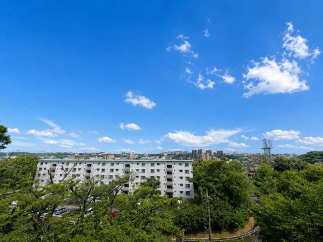 高台のため、開放感のある眺望。