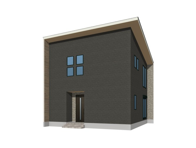シックな外壁が印象的な、スタイリッシュな新築戸建です。